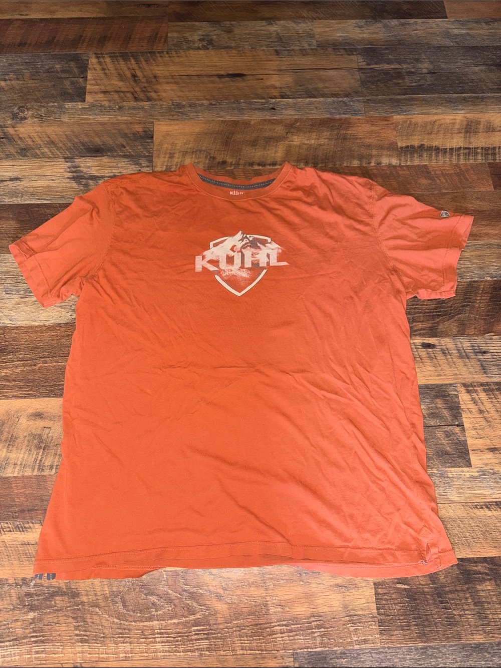 Kuhl Men’s Orange Short-Sleeve Logo Tee